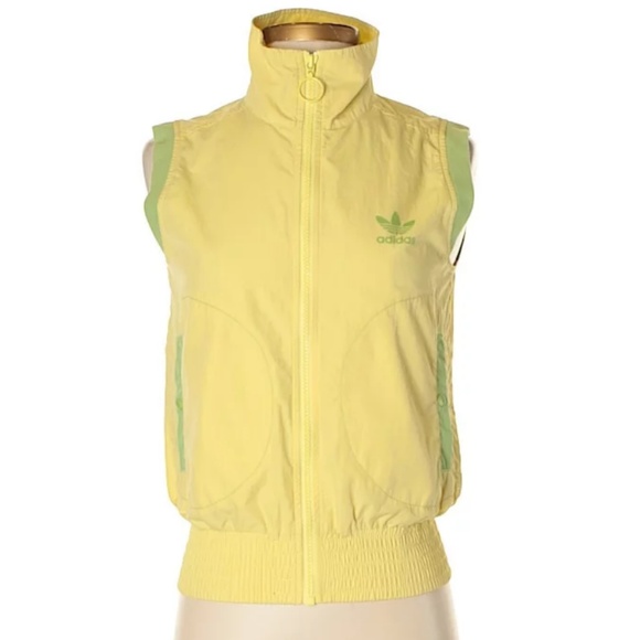 yellow adidas vest